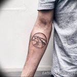 mountain tattoo photo 29.11.2018 №085 - example of a tattoo with a mountain - tattoovalue.net