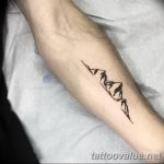 mountain tattoo photo 29.11.2018 №089 - example of a tattoo with a mountain - tattoovalue.net