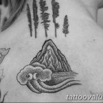 mountain tattoo photo 29.11.2018 №094 - example of a tattoo with a mountain - tattoovalue.net