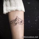 mountain tattoo photo 29.11.2018 №095 - example of a tattoo with a mountain - tattoovalue.net