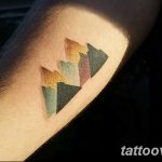 mountain tattoo photo 29.11.2018 №096 - example of a tattoo with a mountain - tattoovalue.net