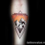 mountain tattoo photo 29.11.2018 №105 - example of a tattoo with a mountain - tattoovalue.net