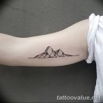 mountain tattoo photo 29.11.2018 №106 - example of a tattoo with a mountain - tattoovalue.net