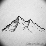 mountain tattoo photo 29.11.2018 №130 - example of a tattoo with a mountain - tattoovalue.net