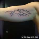 mountain tattoo photo 29.11.2018 №133 - example of a tattoo with a mountain - tattoovalue.net