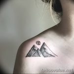 mountain tattoo photo 29.11.2018 №135 - example of a tattoo with a mountain - tattoovalue.net