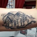 mountain tattoo photo 29.11.2018 №138 - example of a tattoo with a mountain - tattoovalue.net