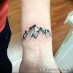 mountain tattoo photo 29.11.2018 №139 - example of a tattoo with a mountain - tattoovalue.net