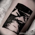 mountain tattoo photo 29.11.2018 №147 - example of a tattoo with a mountain - tattoovalue.net