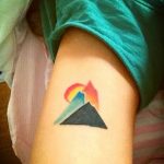 mountain tattoo photo 29.11.2018 №152 - example of a tattoo with a mountain - tattoovalue.net