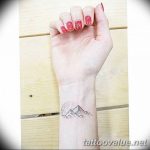 mountain tattoo photo 29.11.2018 №157 - example of a tattoo with a mountain - tattoovalue.net