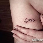 mountain tattoo photo 29.11.2018 №159 - example of a tattoo with a mountain - tattoovalue.net
