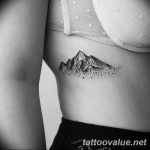 mountain tattoo photo 29.11.2018 №161 - example of a tattoo with a mountain - tattoovalue.net