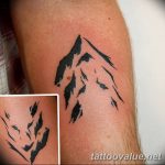 mountain tattoo photo 29.11.2018 №164 - example of a tattoo with a mountain - tattoovalue.net