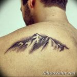 mountain tattoo photo 29.11.2018 №172 - example of a tattoo with a mountain - tattoovalue.net