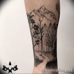 mountain tattoo photo 29.11.2018 №174 - example of a tattoo with a mountain - tattoovalue.net