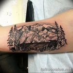mountain tattoo photo 29.11.2018 №176 - example of a tattoo with a mountain - tattoovalue.net