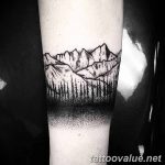 mountain tattoo photo 29.11.2018 №177 - example of a tattoo with a mountain - tattoovalue.net