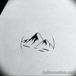 mountain tattoo photo 29.11.2018 №179 - example of a tattoo with a mountain - tattoovalue.net