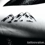 mountain tattoo photo 29.11.2018 №180 - example of a tattoo with a mountain - tattoovalue.net