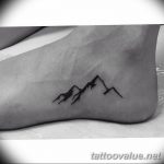 mountain tattoo photo 29.11.2018 №182 - example of a tattoo with a mountain - tattoovalue.net