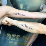 mountain tattoo photo 29.11.2018 №184 - example of a tattoo with a mountain - tattoovalue.net