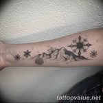 mountain tattoo photo 29.11.2018 №193 - example of a tattoo with a mountain - tattoovalue.net