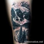 mountain tattoo photo 29.11.2018 №194 - example of a tattoo with a mountain - tattoovalue.net