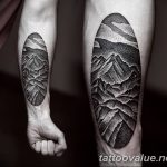 mountain tattoo photo 29.11.2018 №200 - example of a tattoo with a mountain - tattoovalue.net