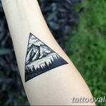 mountain tattoo photo 29.11.2018 №201 - example of a tattoo with a mountain - tattoovalue.net