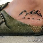mountain tattoo photo 29.11.2018 №204 - example of a tattoo with a mountain - tattoovalue.net