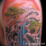 mountain tattoo photo 29.11.2018 №215 - example of a tattoo with a mountain - tattoovalue.net