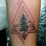 mountain tattoo photo 29.11.2018 №216 - example of a tattoo with a mountain - tattoovalue.net
