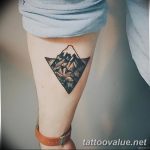 mountain tattoo photo 29.11.2018 №220 - example of a tattoo with a mountain - tattoovalue.net