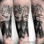 mountain tattoo photo 29.11.2018 №222 - example of a tattoo with a mountain - tattoovalue.net