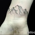 mountain tattoo photo 29.11.2018 №226 - example of a tattoo with a mountain - tattoovalue.net
