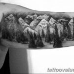 mountain tattoo photo 29.11.2018 №229 - example of a tattoo with a mountain - tattoovalue.net