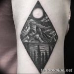 mountain tattoo photo 29.11.2018 №248 - example of a tattoo with a mountain - tattoovalue.net