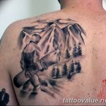 mountain tattoo photo 29.11.2018 №252 - example of a tattoo with a mountain - tattoovalue.net