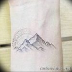 mountain tattoo photo 29.11.2018 №253 - example of a tattoo with a mountain - tattoovalue.net