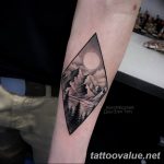 mountain tattoo photo 29.11.2018 №259 - example of a tattoo with a mountain - tattoovalue.net