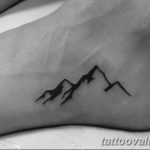 mountain tattoo photo 29.11.2018 №260 - example of a tattoo with a mountain - tattoovalue.net