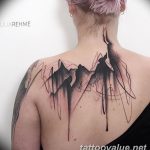 mountain tattoo photo 29.11.2018 №267 - example of a tattoo with a mountain - tattoovalue.net