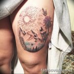 mountain tattoo photo 29.11.2018 №268 - example of a tattoo with a mountain - tattoovalue.net