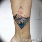 mountain tattoo photo 29.11.2018 №274 - example of a tattoo with a mountain - tattoovalue.net