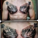 mountain tattoo photo 29.11.2018 №276 - example of a tattoo with a mountain - tattoovalue.net