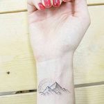 mountain tattoo photo 29.11.2018 №278 - example of a tattoo with a mountain - tattoovalue.net