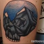 mountain tattoo photo 29.11.2018 №281 - example of a tattoo with a mountain - tattoovalue.net