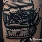 mountain tattoo photo 29.11.2018 №285 - example of a tattoo with a mountain - tattoovalue.net