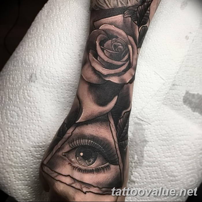 photo of eye tattoo  №084 - an example of a finished eye tattoo -   